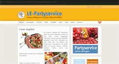 Desktop Screenshot of le-partyservice.de